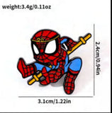 Enamel Pin - Marvel - Spider-man Chibi With Staff Across Shoulders