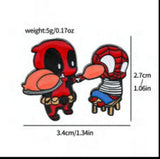 Enamel Pin - Marvel - Deadpool And Spider-man Duo