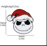 Enamel Pin - The Nightmare Before Christmas - Jack Skellington Santa Hat Face