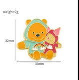 Enamel Pin - Winnie the Pooh - Pooh And Piglet In Raincoats