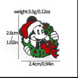 Enamel Pin - Mickey Mouse - Christmas Wreath