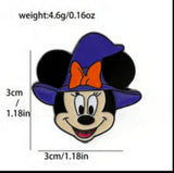 Enamel Pin - Mickey Mouse - Minnie Mouse Witch Hat