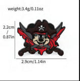 Enamel Pin - Pirates of the Caribbean - Mickey Mouse Pirate Head Crossed Swords