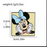 Enamel Pin - Mickey Mouse - Minnie Mouse Blue Bow Face Portrait