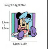 Enamel Pin - Mickey Mouse - Minnie Mouse Sitting Blue Bow