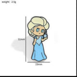 Enamel Pin - Frozen - Elsa Frozen Blue Dress Chibi