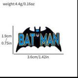 Enamel Pin - DC Comics - Batman Bat Blue Text Logo