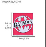 Enamel Pin - DC Comics - Batman Circle Logo Red Square