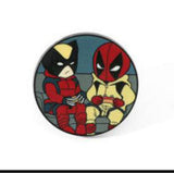 Enamel Pin - Marvel - Deadpool Wolverine Sitting Circular