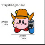 Enamel Pin - Kirby - Cowboy With Spray Can