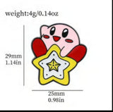 Enamel Pin - Kirby - On White Star With Star Emblem