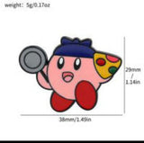 Enamel Pin - Kirby - Chef With Pan And Pizza