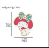 Enamel Pin - Sanrio - My Melody Seated Blue Flower Bow