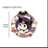 Enamel Pin - Sanrio - Kuromi Witch Hat Circular Portrait