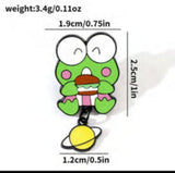Enamel Pin - Sanrio - Keroppi With Planet Dangle