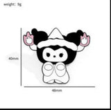 Enamel Pin - Sanrio - Kuromi White With Flames