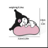 Enamel Pin - Sanrio - Kuromi Sleeping On Cloud