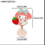 Enamel Pin - Sanrio - My Melody With Strawberry