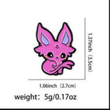 Enamel Pin - Pokémon - Espeon Magenta Front Forked Tail