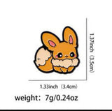 Enamel Pin - Pokémon - Eevee Orange Tail Up Sitting
