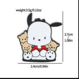 Enamel Pin - Sanrio - Pochacco With Puppies