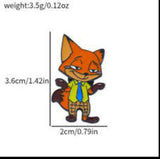 Enamel Pin - Zootopia - Nick Wilde Fox Casual Clothes