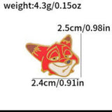 Enamel Pin - Zootopia - Nick Wilde Fox Face Portrait