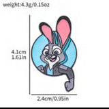 Enamel Pin - Zootopia - Judy Hopps Rabbit On Blue Circle