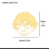 Enamel Pin - Demon Slayer - Zenitsu Blonde Face Portrait
