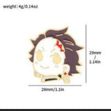 Enamel Pin - Demon Slayer - Tanjiro Chibi Scar Face