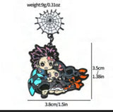 Enamel Pin - Demon Slayer - Tanjiro And Demon Chibi Dangling