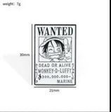 Enamel Pin - One Piece - Luffy Wanted Poster