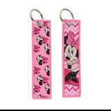 Embroidery Keychain - Mickey Mouse - Minnie Mouse