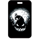 ID Card Badge Holder - The Nightmare Before Christmas - Oogie Boogie Silhouette Full Moon Bats