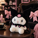 Plush Purse - Sanrio - Kuromi Black with Pink Bows