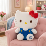 Plush - Sanrio - Hello Kitty - Blue Overalls Red Bow