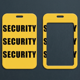 ID Card Badge Holder - SECURITY Text