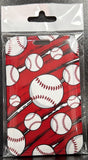 ID Card Badge Holder - Baseball Pattern - foto real del paquete