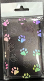 ID Card Badge Holder - Paw Prints - foto real del paquete