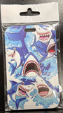 ID Card Badge Holder - Sharks - foto real del paquete