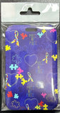 ID Card Badge Holder - Autism Awareness Puzzle Pieces and Ribbons - foto real del paquete
