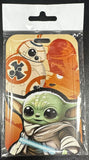 ID Card Badge Holder - Star Wars - Grogu (Baby Yoda) and BB-8 - foto real del paquete