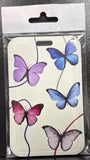 ID Card Badge Holder - Butterflies and Swirls - foto real del paquete