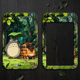 ID Card Badge Holder - My Neighbor Totoro (Studio Ghibli) - Totoro and Catbus in the Rain