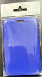 ID Card Badge Holder - Solid Navy Blue - foto real del paquete