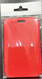 ID Card Badge Holder - Solid Red - foto real del paquete