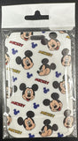 ID Card Badge Holder - Disney - Mickey Mouse - White Background Red Black Icons Full Body - foto real del paquete