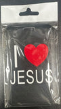 ID Card Badge Holder - Religious - I Love Jesus - foto real del paquete