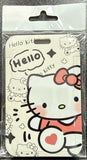 ID Card Badge Holder - Sanrio - Hello Kitty Cream Hello Speech Bubble Heart Shirt - foto real del paquete