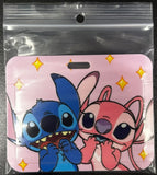 ID Card Badge Holder - Lilo & Stitch (Disney) - Stitch and Angel Pink Sparkles